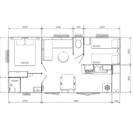 Dom wakacyjny Mobilhome 3 Etoiles - Piscine - Eehiid